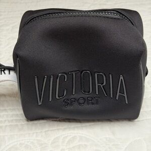 Victoria Secret Spoet Wristlet Clutch Hand Purse Bag  Logo Black